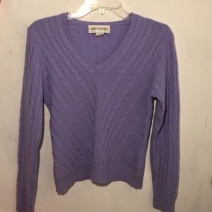 Bloomingdale’s cashmere periwinkle sweater